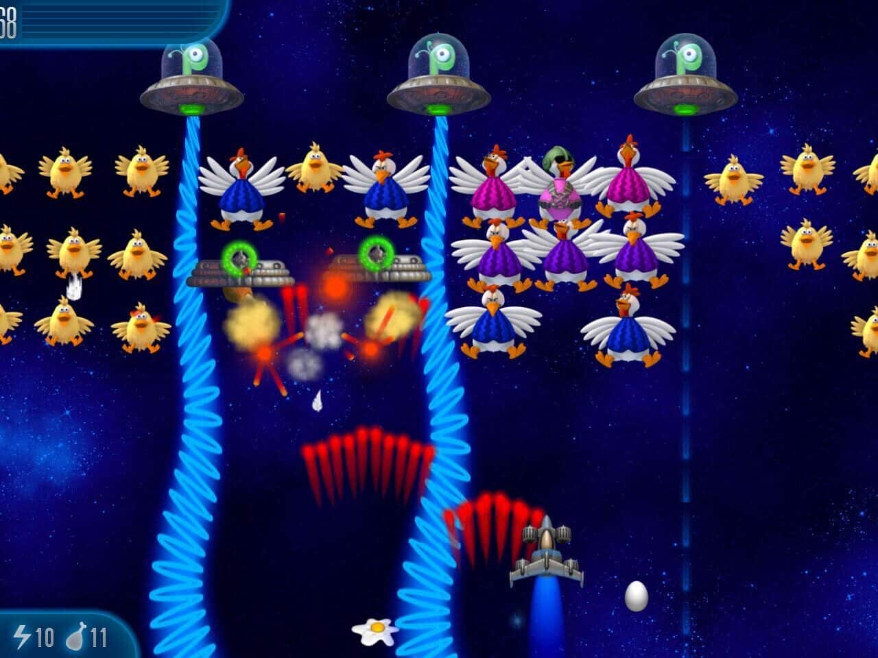 تحميل لعبة الفراخ Chicken Invaders مهكرة APK للأندرويد 2026 أخر إصدار مجانًا
