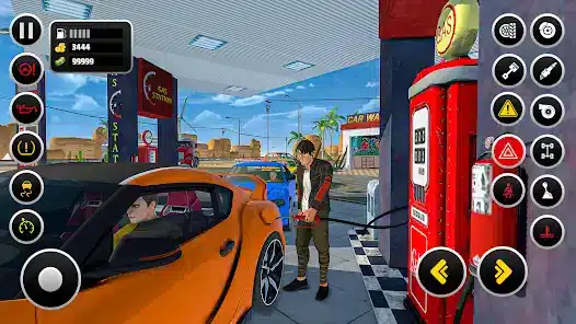 تحميل لعبة Gas Station Simulator مهكرة APK للأندرويد 2026 أخر إصدار مجانًا