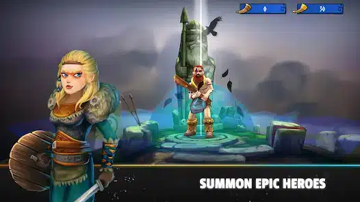 تحميل لعبة Heroes of Valhalla مهكرة APK للأندرويد 2026 أخر إصدار مجانًا