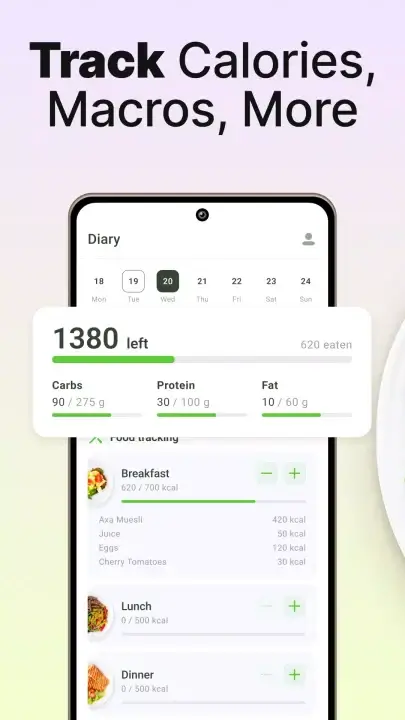 تحميل تطبيق Calorie Counter Food Tracker مهكر APK للأندرويد 2026 أخر إصدار مجانًا