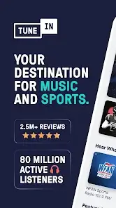 تحميل تطبيق TuneIn Radio Pro مهكر APK للأندرويد 2026 أخر إصدار مجانًا
