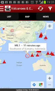 تحميل تطبيق Volcanoes Earthquakes مهكر APK للأندرويد 2026 أخر إصدار مجانًا