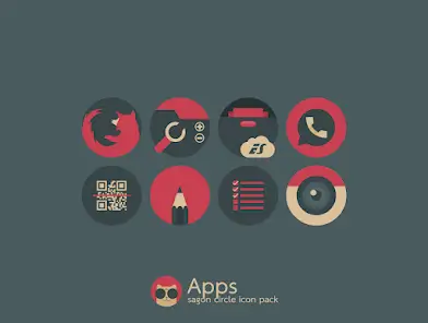 تحميل تطبيق Sagon Circle Dark Icon Pack مهكر APK للأندرويد 2026 أخر إصدار مجانًا