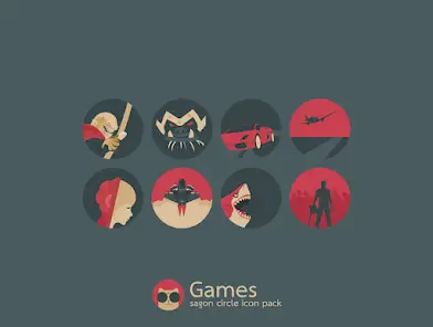 تحميل تطبيق Sagon Circle Dark Icon Pack مهكر APK للأندرويد 2026 أخر إصدار مجانًا