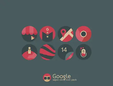 تحميل تطبيق Sagon Circle Dark Icon Pack مهكر APK للأندرويد 2026 أخر إصدار مجانًا