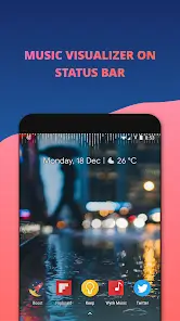 تحميل تطبيق Muviz Navbar Music Visualizer مهكر APK للأندرويد 2026 أخر إصدار مجانًا