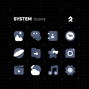 تحميل تطبيق ENIX DARK Icon Pack مهكر APK للأندرويد 2026 أخر إصدار مجانًا