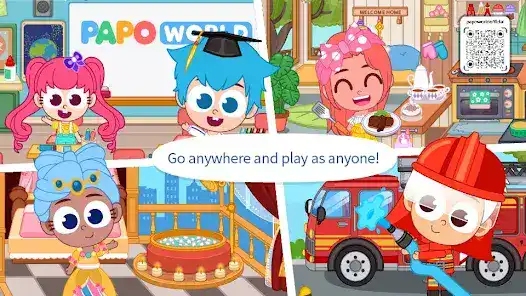 تحميل لعبة Papo Town World مهكرة APK للأندرويد 2026 أخر إصدار مجانًا