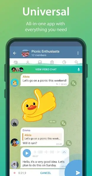 تحميل تطبيق iMe AI Messenger for Telegram مهكر APK للأندرويد 2026 أخر إصدار مجانًا