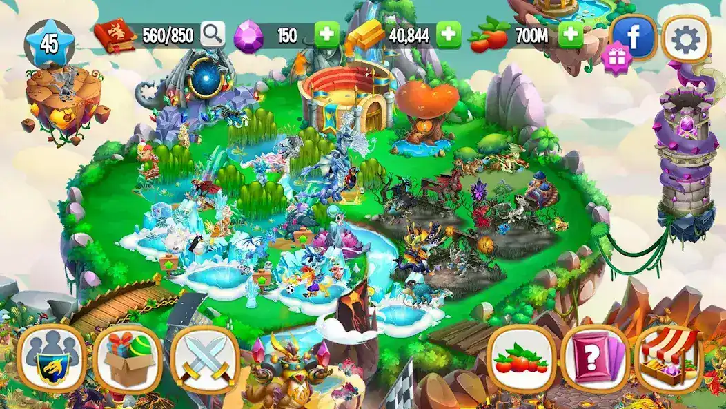 تحميل لعبة Dragon City مهكرة APK للأندرويد 2026 أخر إصدار مجانًا