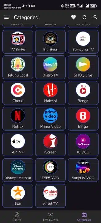 تحميل تطبيق SportzX Live TV مهكر Apk بدون إعلانات للاندرويد أخر إصدار 2026 مجانا تحميل تطبيق SportzX Live TV مهكر Apk بدون إعلانات للاندرويد أخر إصدار 2026 مجانا
