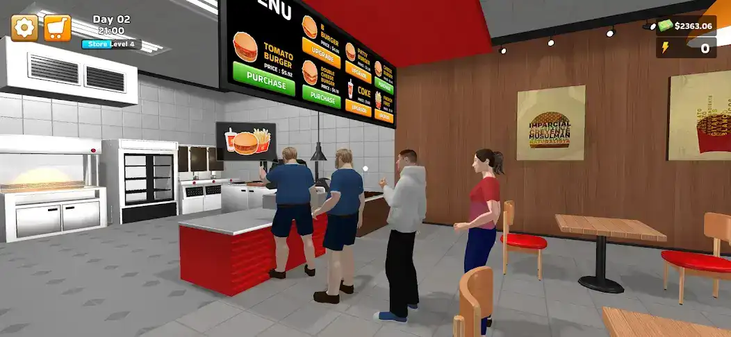 تحميل لعبة Burger Simulator مهكرة APK للأندرويد 2026 أخر إصدار مجانًا
