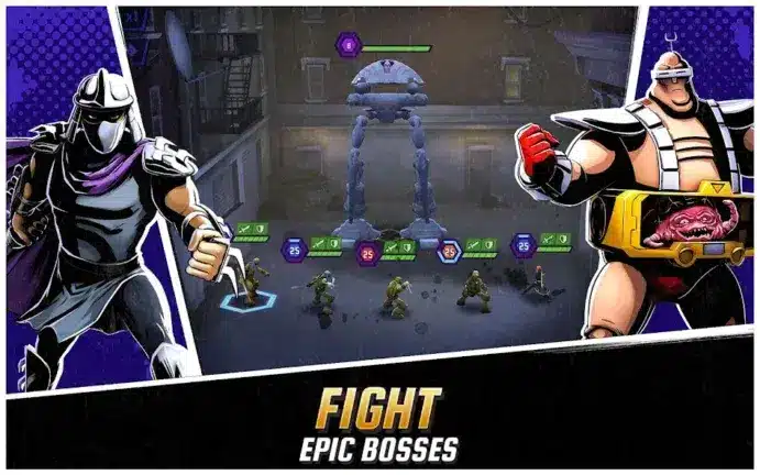 تحميل لعبة Ninja Turtles Legends مهكرة APK للأندرويد 2026 أخر إصدار مجانًا