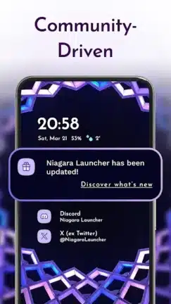 تحميل تطبيق Niagara Launcher مهكر APK للأندرويد 2026 أخر إصدار مجانًا