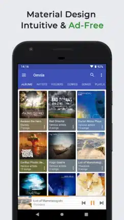 تحميل تطبيق Omnia Music Player مهكر APK للأندرويد 2026 أخر إصدار مجانًا