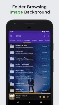 تحميل تطبيق Omnia Music Player مهكر APK للأندرويد 2026 أخر إصدار مجانًا