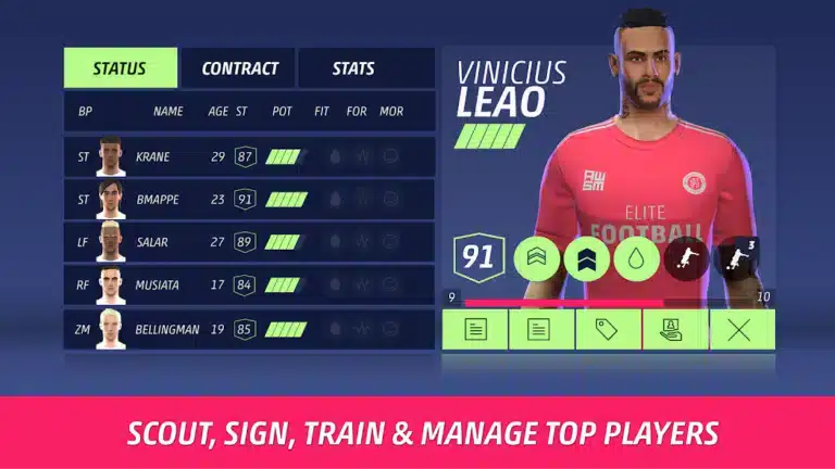 تحميل لعبة SEASON 25 Football Manager مهكرة APK للأندرويد 2027 أخر إصدار مجانًا