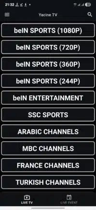 تنزيل ياسين تيفي الأسود Yacine TV Black مهكر للاندرويد Apk أخر إصدار 2026 مجانا تنزيل ياسين تيفي الأسود Yacine TV Black مهكر للاندرويد Apk أخر إصدار 2026 مجانا