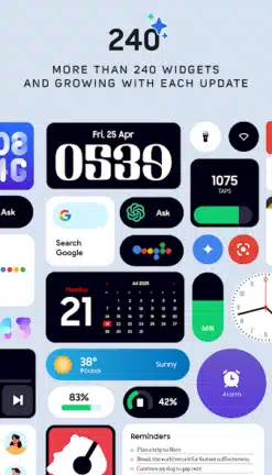 تحميل تطبيق One UI Widgets مهكر APK للأندرويد 2026 أخر إصدار مجانًا