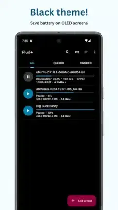 تحميل تطبيق Flud+ Torrent Downloader مهكر APK للأندرويد 2026 أخر إصدار مجانًا