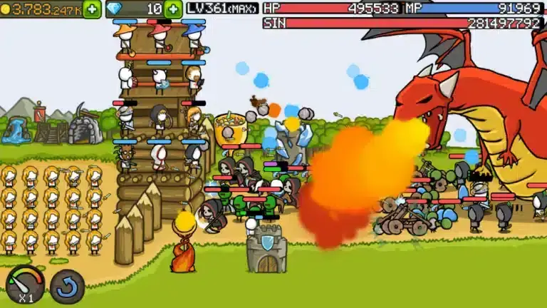 تحميل لعبة Grow Castle مهكرة APK للأندرويد 2026 أخر إصدار مجانًا