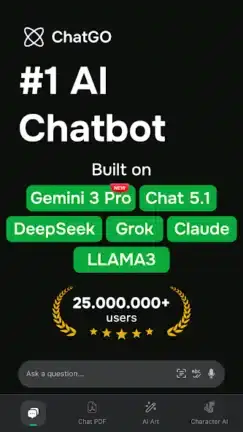 تحميل تطبيق مساعد الدردشة الذكي ChatGO مهكر APK للأندرويد 2026 أخر إصدار مجانًا