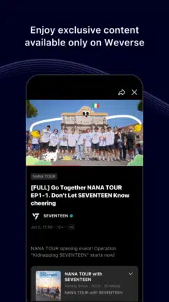 تحميل تطبيق ويفرس Weverse مهكر للاندرويد Apk أخر إصدار 2026 مجانا تحميل تطبيق ويفرس Weverse مهكر للاندرويد Apk أخر إصدار 2026 مجانا