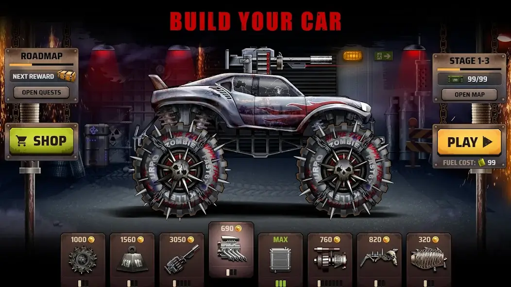 تحميل لعبة Zombie Hill Racing مهكرة APK للأندرويد 2026 أخر إصدار مجانًا