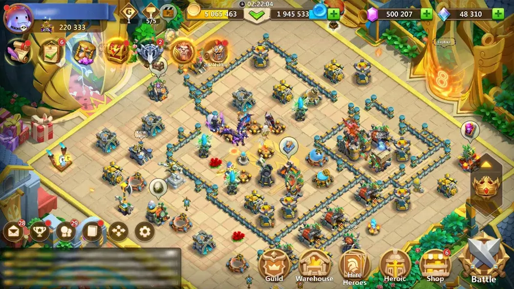 تحميل لعبة Castle Clash مهكرة APK للأندرويد 2026 أخر إصدار مجانًا