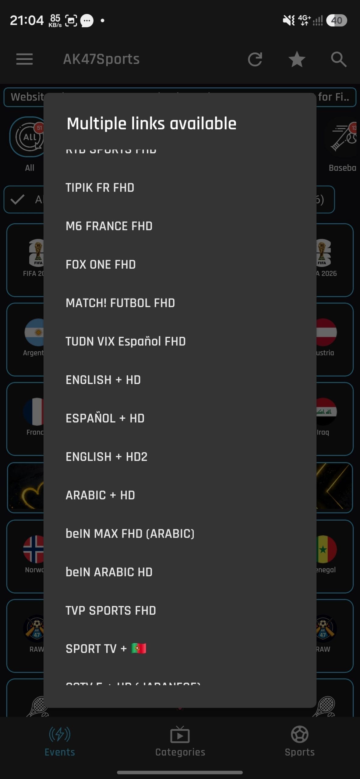 تحميل برنامج AK47 Sports مهكر APK للأندرويد 2026 أخر إصدار مجانًا