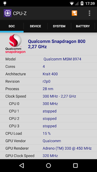 تحميل تطبيق فحص معالج الهاتف CPU-Z مهكر APK للأندرويد 2026 أخر إصدار مجانًا