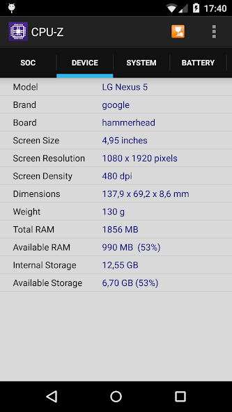 تحميل تطبيق فحص معالج الهاتف CPU-Z مهكر APK للأندرويد 2026 أخر إصدار مجانًا