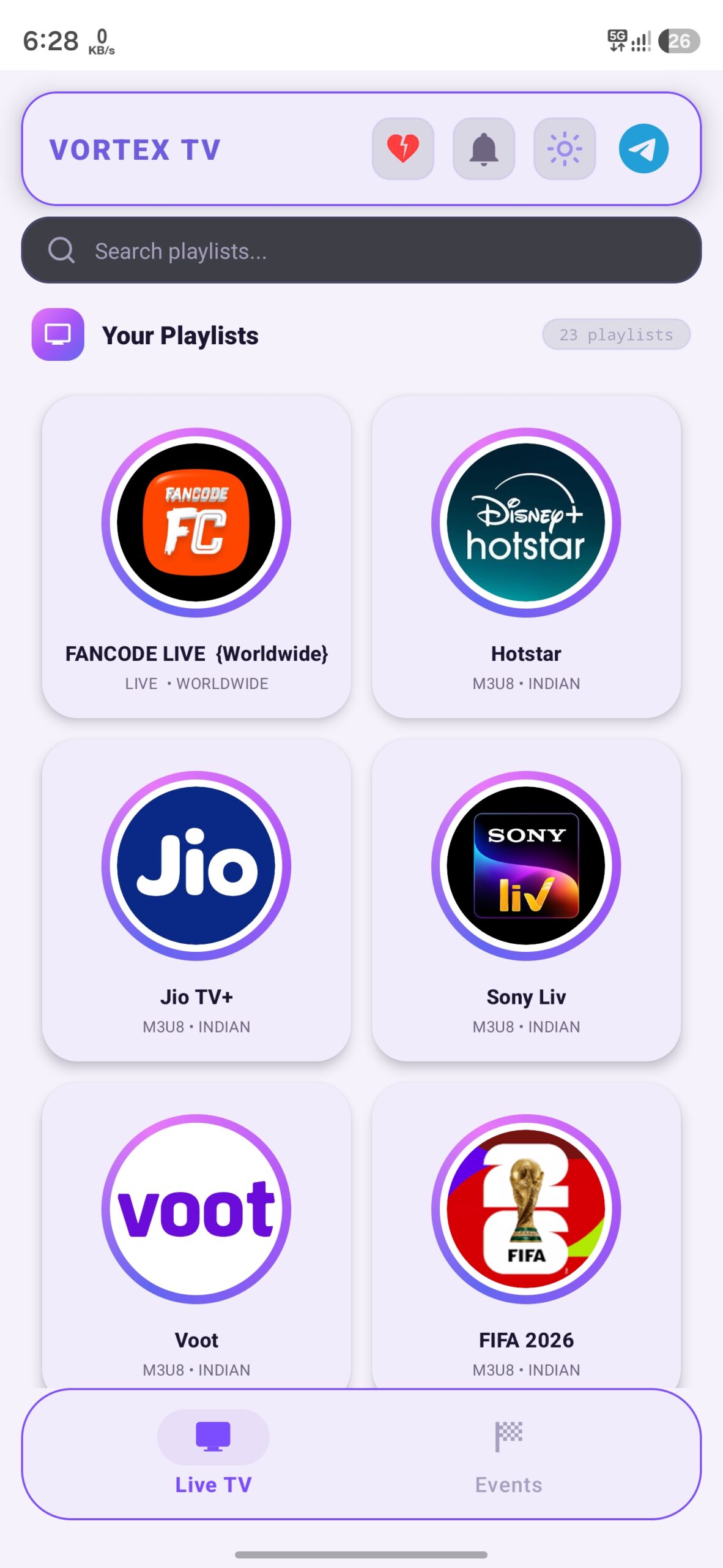 تحميل تطبيق Vortex TV مهكر APK للأندرويد 2026 أخر إصدار مجانًا