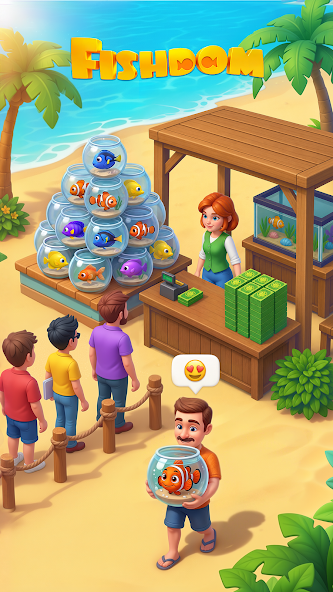 تحميل لعبة فيشدوم Fishdom مهكرة APK للأندرويد 2026 أخر إصدار مجانًا