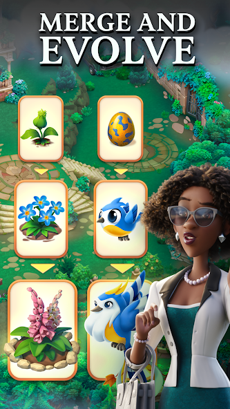 تحميل لعبة Merge Gardens مهكرة APK للأندرويد 2026 أخر إصدار مجانًا