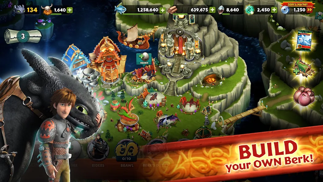 تحميل لعبة Dragons Rise Of Berk مهكرة APK للأندرويد 2026 أخر إصدار مجانًا